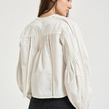 Blusa donna bianca con pizzo CH0308FA D1I02I20WH ISABEL MARANT 