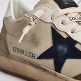 Sneakers uomo Ball Star beige e tortora GMF00117 F00872283406 GOLDEN GOOSE 