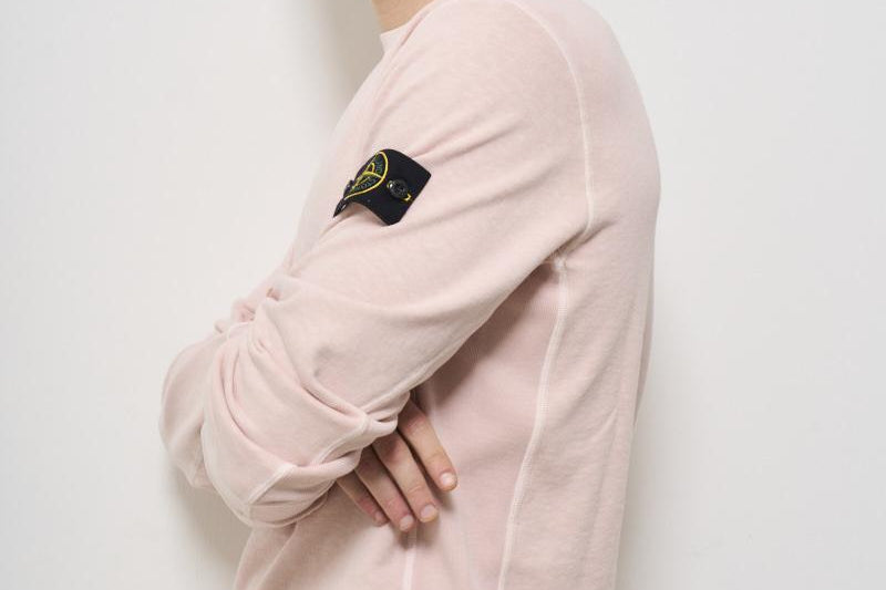 Felpa uomo girocollo rosa 6100020 S0060V0182 STONE ISLAND 