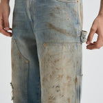 Jeans uomo Journey denim chiaro e sabbia GMP01942 P00208350491 GOLDEN GOOSE 