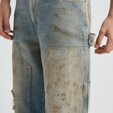Jeans uomo Journey denim chiaro e sabbia GMP01942 P00208350491 GOLDEN GOOSE 