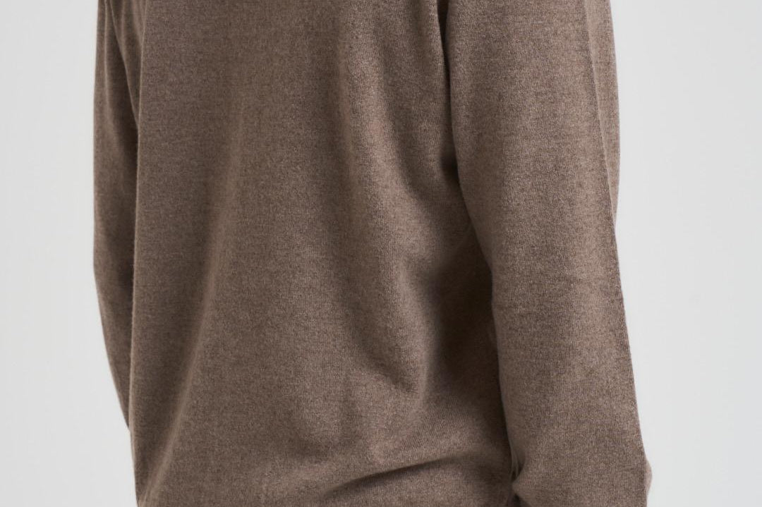 Maglia uomo con zip sabbia FZ1ML WC12R920 FILIPPO DE LAURENTIS 