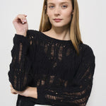 Maglia donna traforata Liya nera LIYA BLACK IRO 