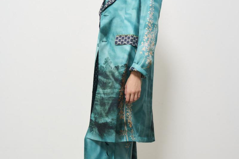 Cappotto donna Aloe in seta 12107 515545 PIERRE-LOUIS MASCIA 