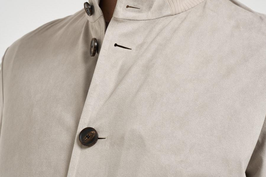 Giubbotto uomo in suede grigio pietra 26018 NABUCCO JACKET85 RRD 