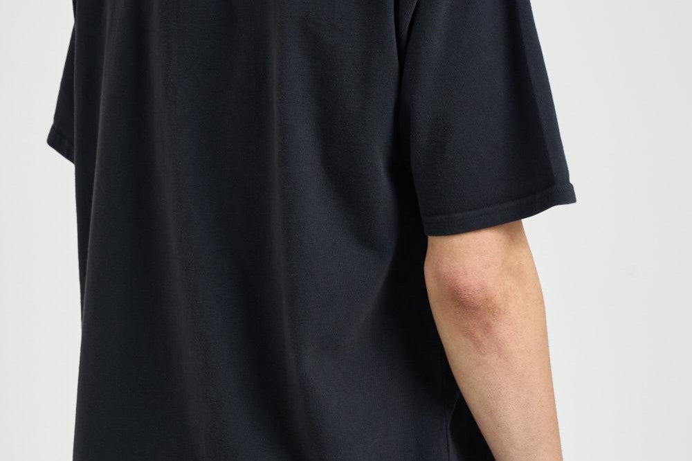 T-shirt uomo girocollo nera TT04012 6006BLACKWHITEYELLOW RHUDE 