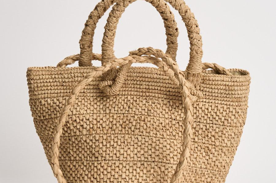 Borsa donna Arona in rafia beige ARONA TEA IBELIV 