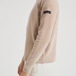 Maglia uomo girocollo in ciniglia beige W25132 32 RRD 