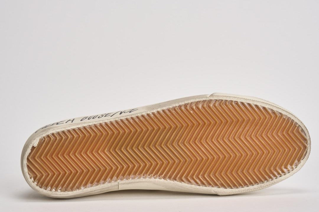 Sneakers uomo Super star bianca e grigia GMF00102 F00535911166 GOLDEN GOOSE 