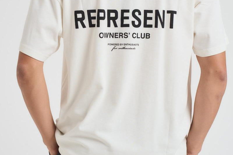T-shirt uomo girocollo bianca OCM41114 FLATWHITE REPRESENT 