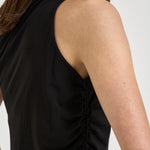 Top donna monospalla con nodo nero 106544A37V KRISTELZ99 PINKO 