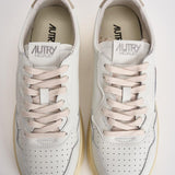 Sneakers uomo Medalist low bianca e tortora AULM LL27 AUTRY 