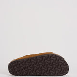 Sandalo arizona in shearling e camoscio donna 1001135 MINK BIRKENSTOCK 