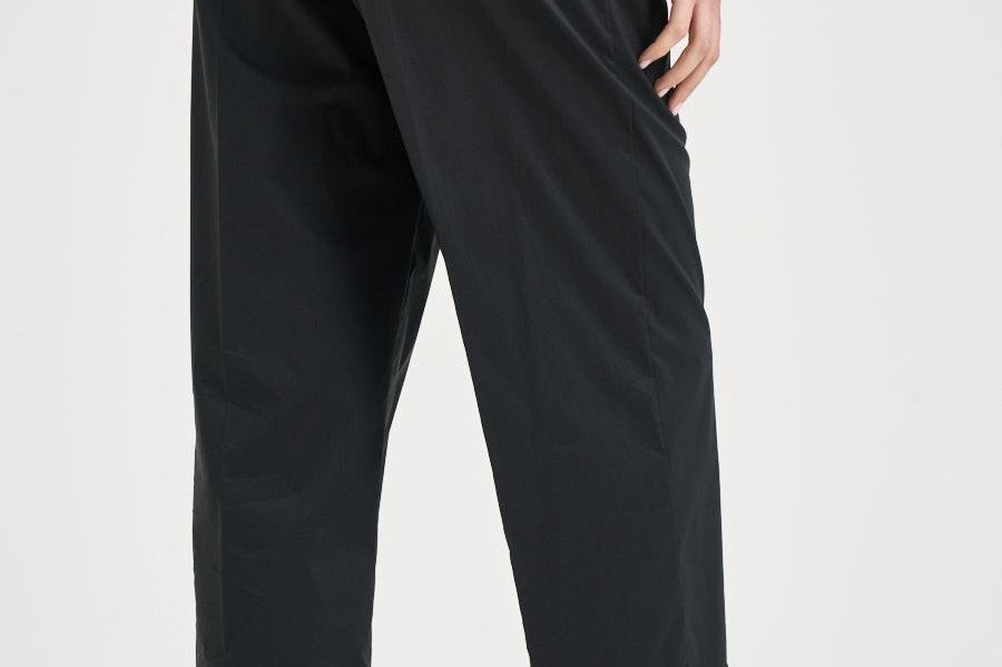 Pantalone donna in popeline nero L6SK86 Y69 LIVIANA CONTI 