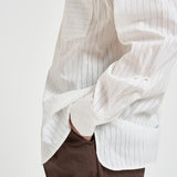 Camicia donna a  righe bianca BLUM PORCELAIN IRO 