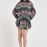 Abito donna corto zig zag multicolor DS26SG2S BC0065SMSNR MISSONI 