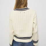 Maglia donna panna GWP02120 P00191211782 GOLDEN GOOSE 
