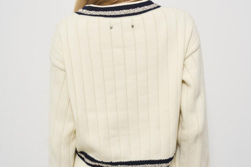 Maglia donna panna GWP02120 P00191211782 GOLDEN GOOSE 