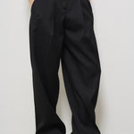 Pantalone donna wide-leg nero GWP01203 P00154690100 GOLDEN GOOSE 