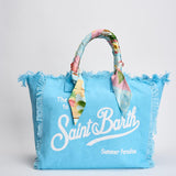 Borsa donna Colette azzurra con foulard VANITYFOULARD 09250L MC2 SAINT BARTH 