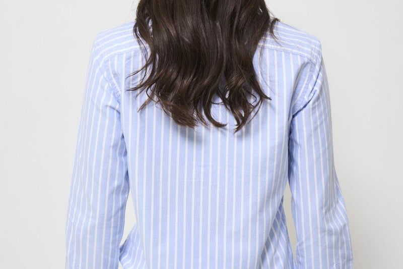 Camicia donna slim celeste 211891377 004 RALPH LAUREN 