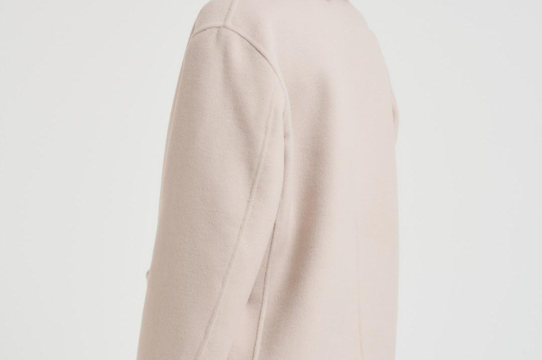 Cappotto donna corto doppiopetto panna MERYL ICE ACCADEMIE TESSILI 