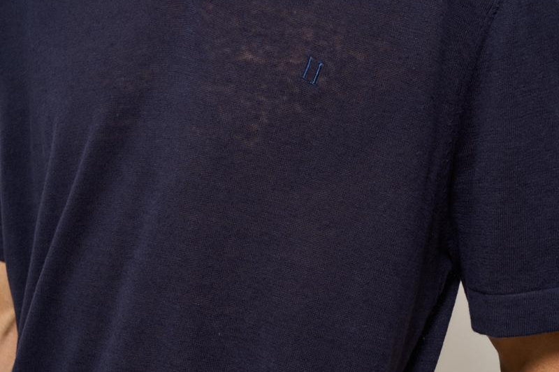 Polo uomo blu LDM310120 460460DARK NAVY LES DEUX 