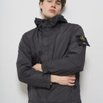 Giubbotto uomo con cappuccio grigio 4100092 S0A23V0065 STONE ISLAND 