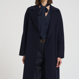 Cappotto donna midi Cles blu notte CLES 006 MAX MARA STUDIO 