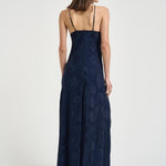 Abito donna con mantella removibile blu 14561 5015 FORTE FORTE 