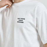 T-shirt uomo girocollo bianca TS203 CO002OPW DROLE DE MONSIEUR 