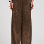 Pantalone donna effetto lamé 14106 1510POUDRE FORTE FORTE 