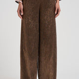 Pantalone donna effetto lamé 14106 1510POUDRE FORTE FORTE 