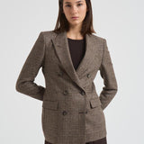 Giacca donna doppiopetto J Parigi pied de poule marrone JPARIGI10B 440010MORO TAGLIATORE 