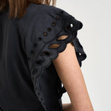 Abito corto donna nero RO1016FA D1N08E02FK MARANT ETOILE 