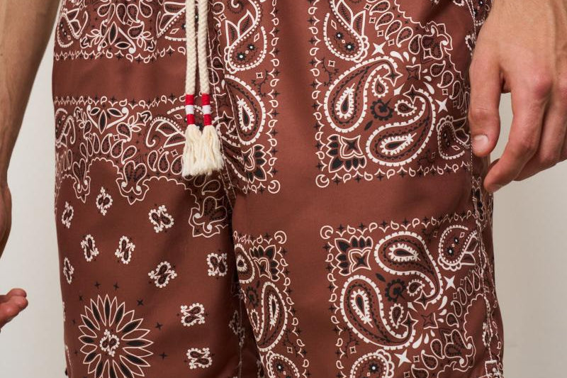 Costume uomo bandana marrone BANDANNAROUN 1801 MC2 SAINT BARTH 