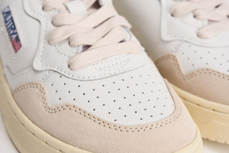 Sneakers donna Medalist panna, beige e bordeaux AULW LS03 AUTRY 