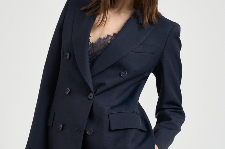 Giacca donna doppiopetto blu D4202266 RAISA26012 P.a.r.o.s.h. 