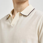Polo uomo in maglia crema SLOANCONTRAST 10L MC2 SAINT BARTH 