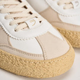 Sneakers uomo Vintage Whale bianche e marrone VINTAGE BARK PURAAI 