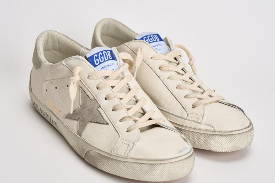 Sneakers uomo Super-Star grigie GMF00102 F00535911166 GOLDEN GOOSE 