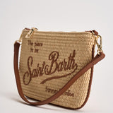 Pochette donna Parisienne Mini beige e marrone PARISIENNEMINISTRAW 00368L MC2 SAINT BARTH 