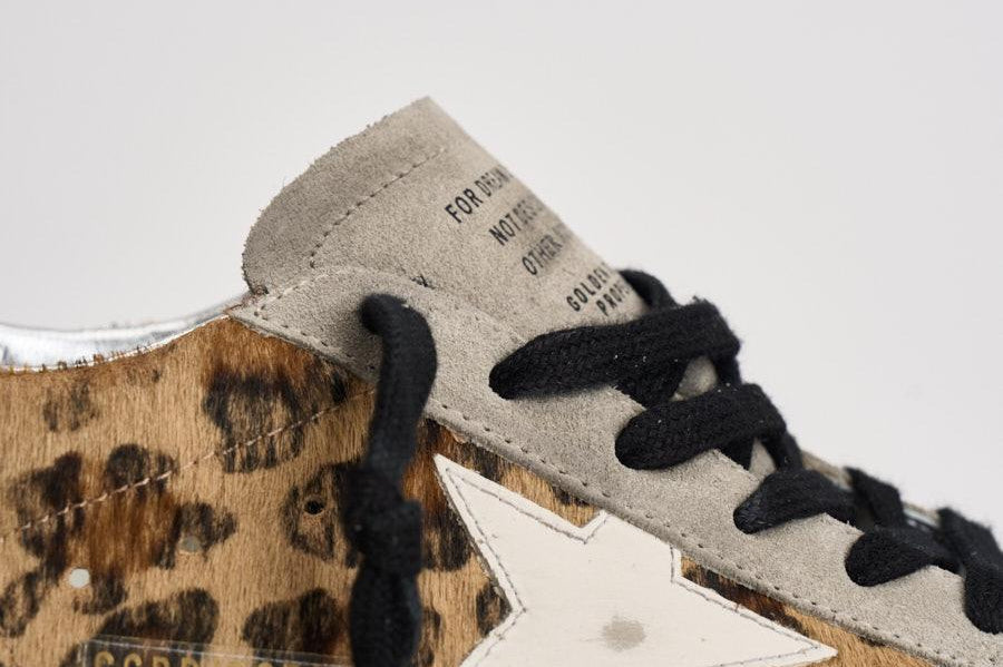 Sneakers donna Super Star in cavallino leopardato GWF00101 F00810315868 GOLDEN GOOSE 
