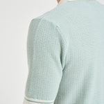 Polo in maglia celeste SHELTER PWE26053ZX TAGLIATORE 