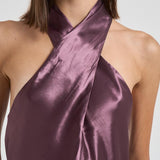 Top Zeyne in raso donna T180959A MAUVE THE ANDAMANE 