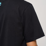 T-shirt uomo girocollo nera con logo ATH087 110 BARROW 