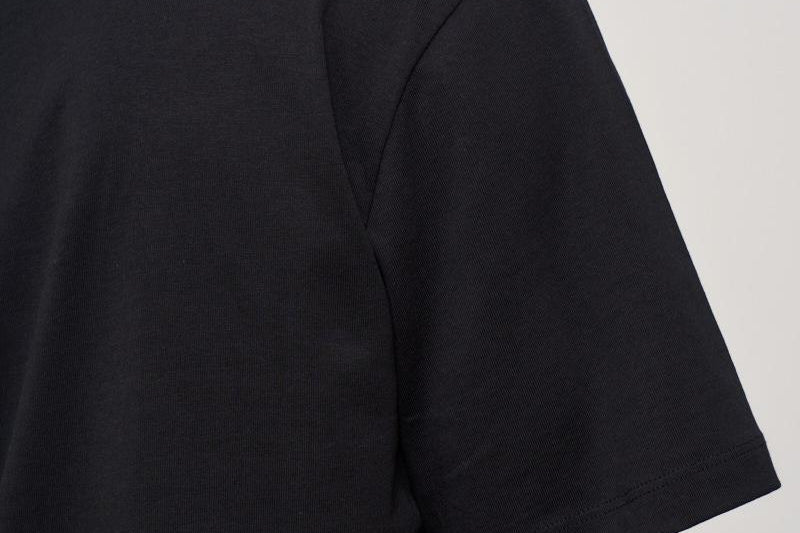 T-shirt uomo girocollo nera con logo ATH087 110 BARROW 