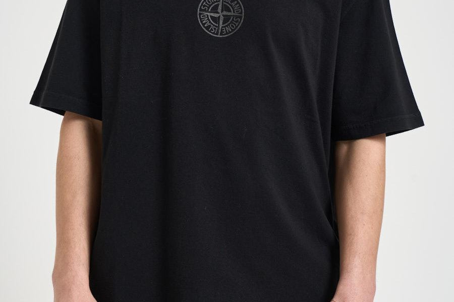 T-shirt uomo con stampa nera 2100001 S0E14V0029 STONE ISLAND 