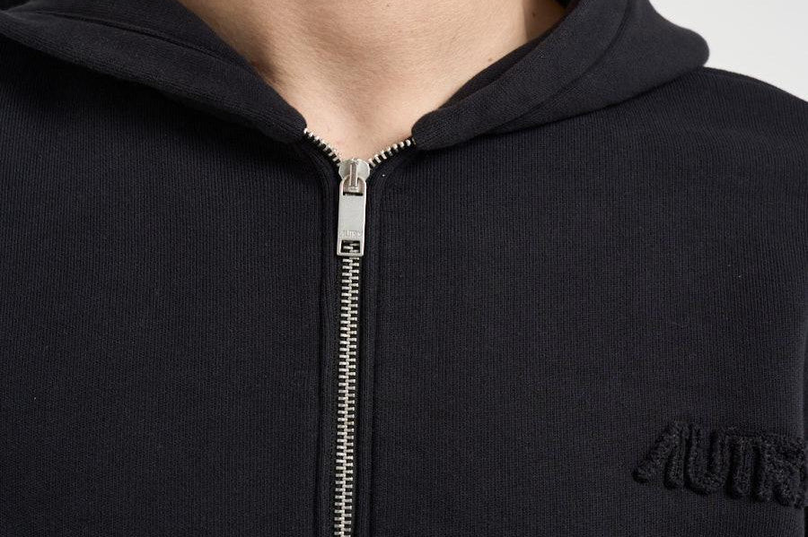Felpa uomo cappuccio nera HIPX 032K AUTRY 