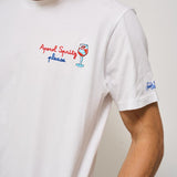 T-shirt uomo bianca con Spritz SPRITZPLEASE 01NEMB MC2 SAINT BARTH 